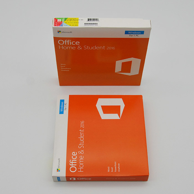 1 PC Ms Office Home & Student 2016 Windows Operating Systems Software