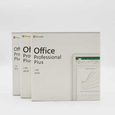 One User Microsoft Office Professional Plus 2019 DVD Pack For Computer