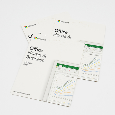 English Computer OS Software Office 2019 Home And Business Card