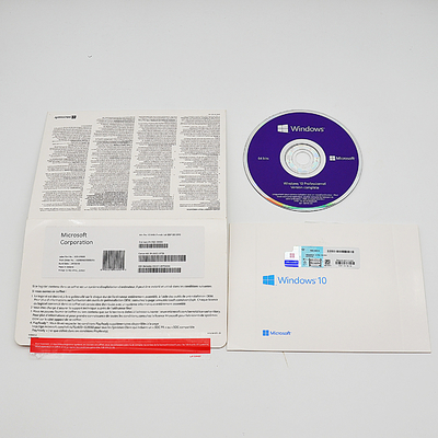French Language Microsoft Windows 10 Pro Oem DVD Package