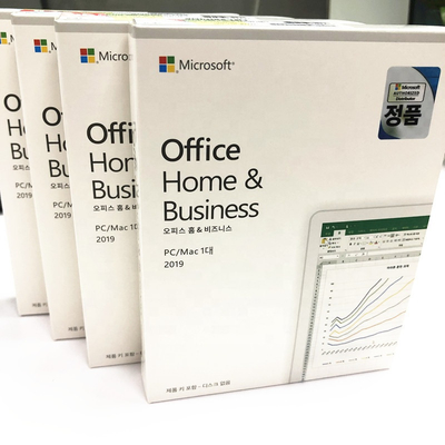 English/ Russian/ Korean Office 2019 Home And Business Globally Retail Box Windows And MAC Microsoft