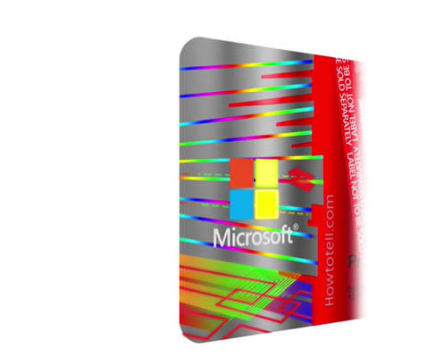 100PCS Microsoft Windows 10 Pro Coa Sticker 32 64 Bit Italian Company