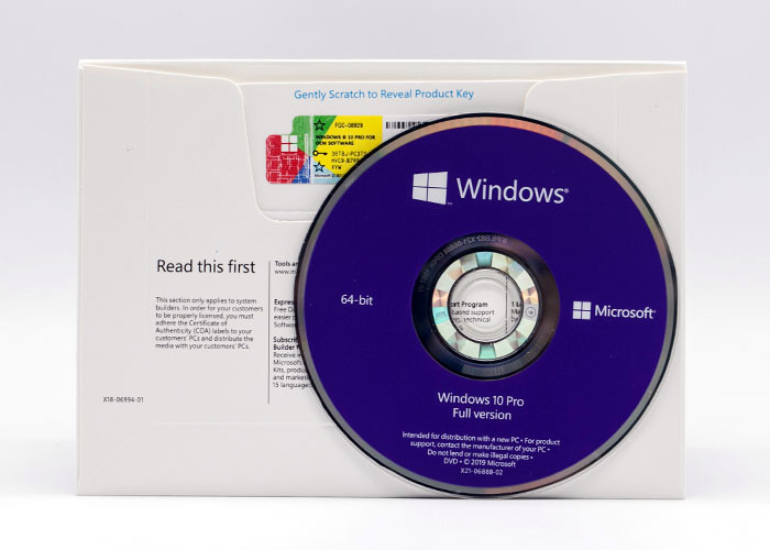 32 64 Bit Win 10 Pro Oem Key , Windows 10 Oem Professional Dvd Genuine License
