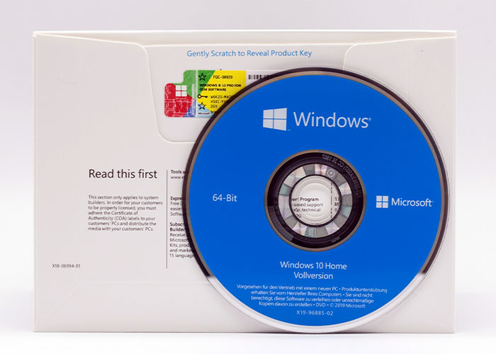 Genuine Windows 10 Home 64 Bit Oem , Microsoft Win 10 Home 64 Bit
