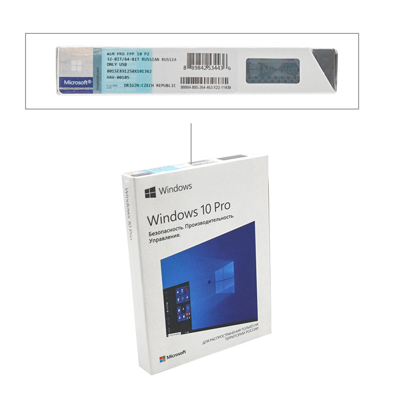 HAV-00105 31 Windows 10 Pro OEM Software USB RU Original 32 64 Bit English