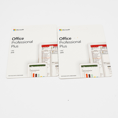 Paper 1PC Microsoft Office Pro Plus Card 15x11x2cm