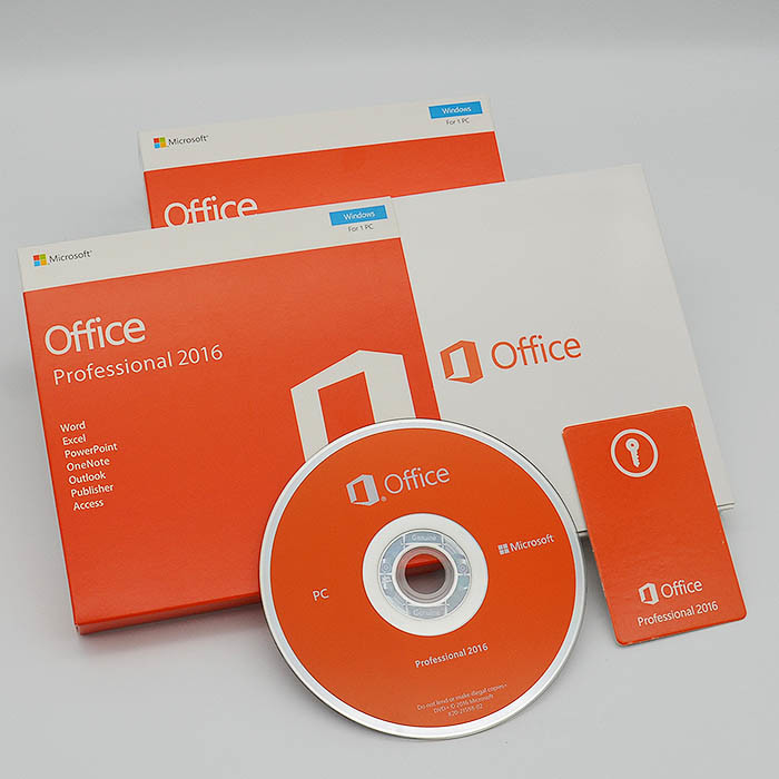 English Version Microsoft Office 2016 Pro 1 User PC Software DVD Retail Box