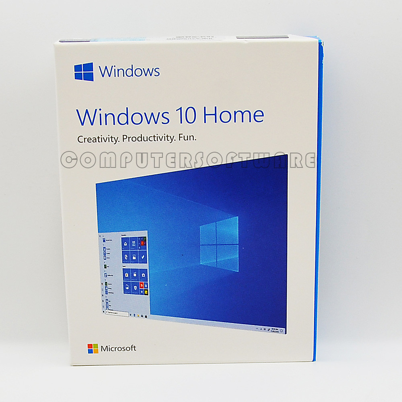 English Global Activation Online Windows 10 Home Box USB